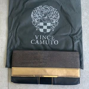 Vince Camuto Long Textured Leather Clutch
